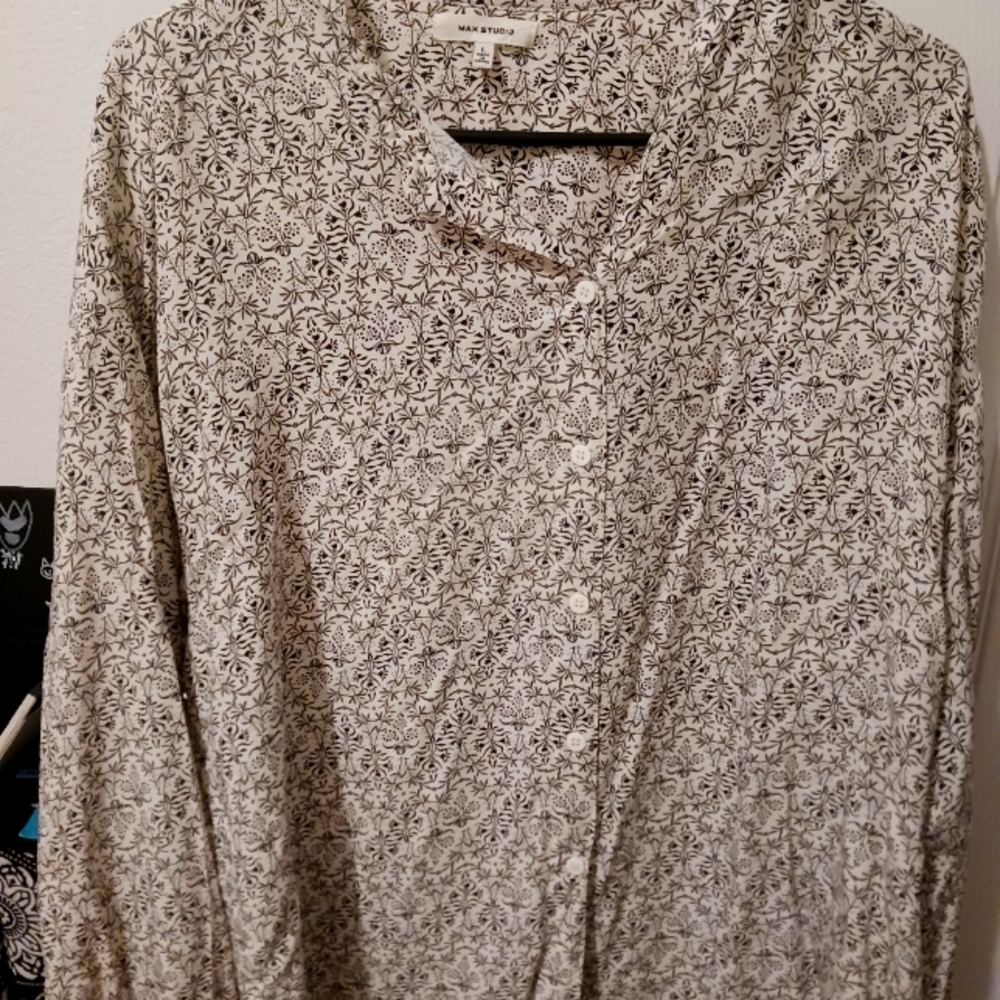 Balloon sleeve blouse